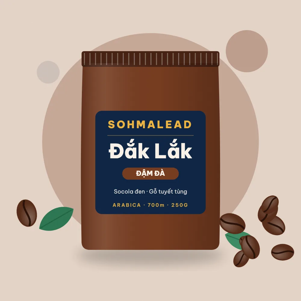 Túi cà phê SohmaLead Dak Lak Dam Da