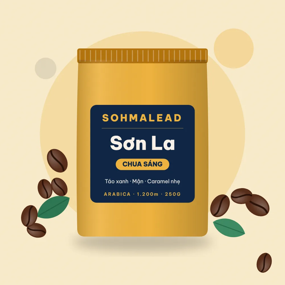 Túi cà phê SohmaLead Son La Chua Sang Nhe
